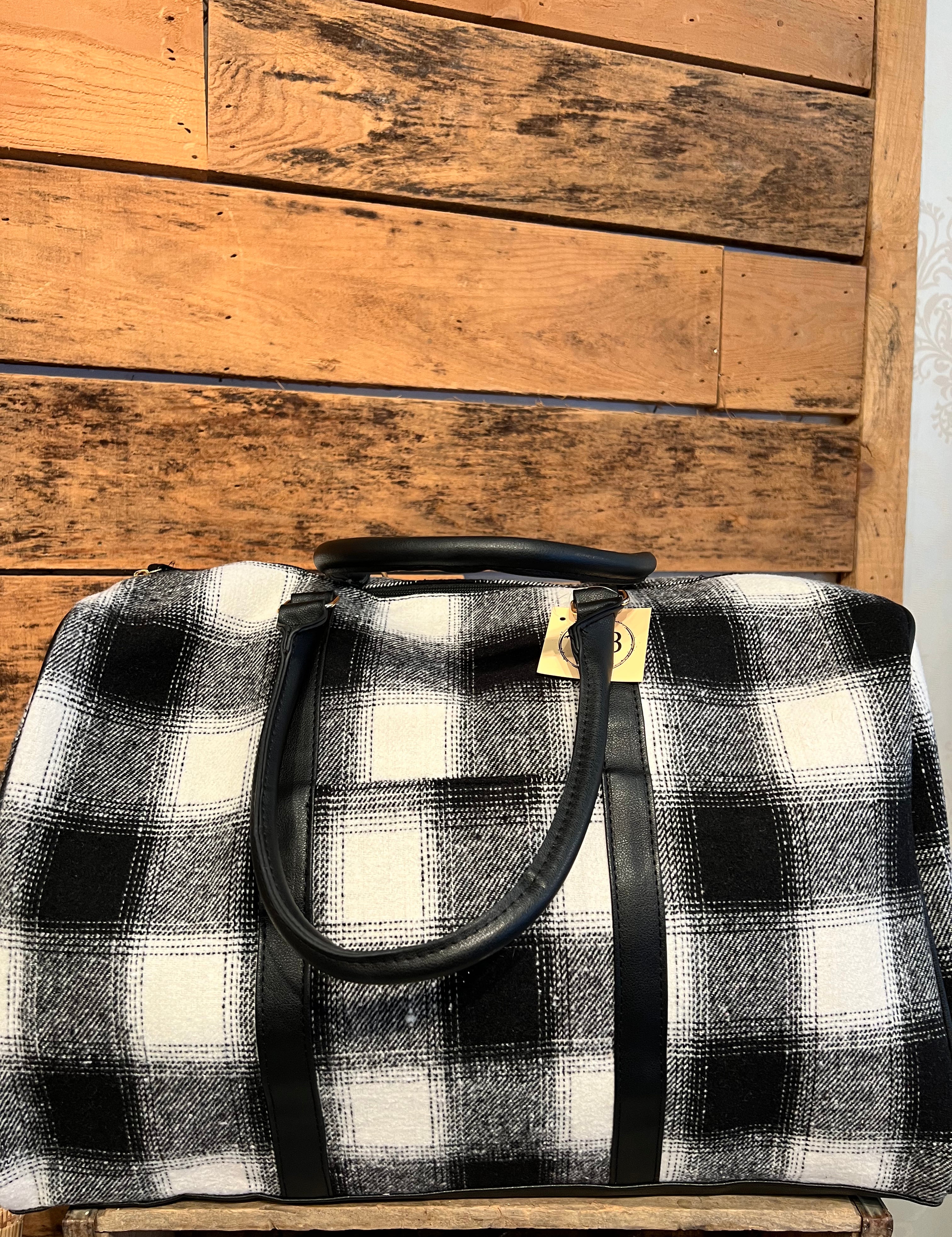 Buffalo Plaid Duffle Bags