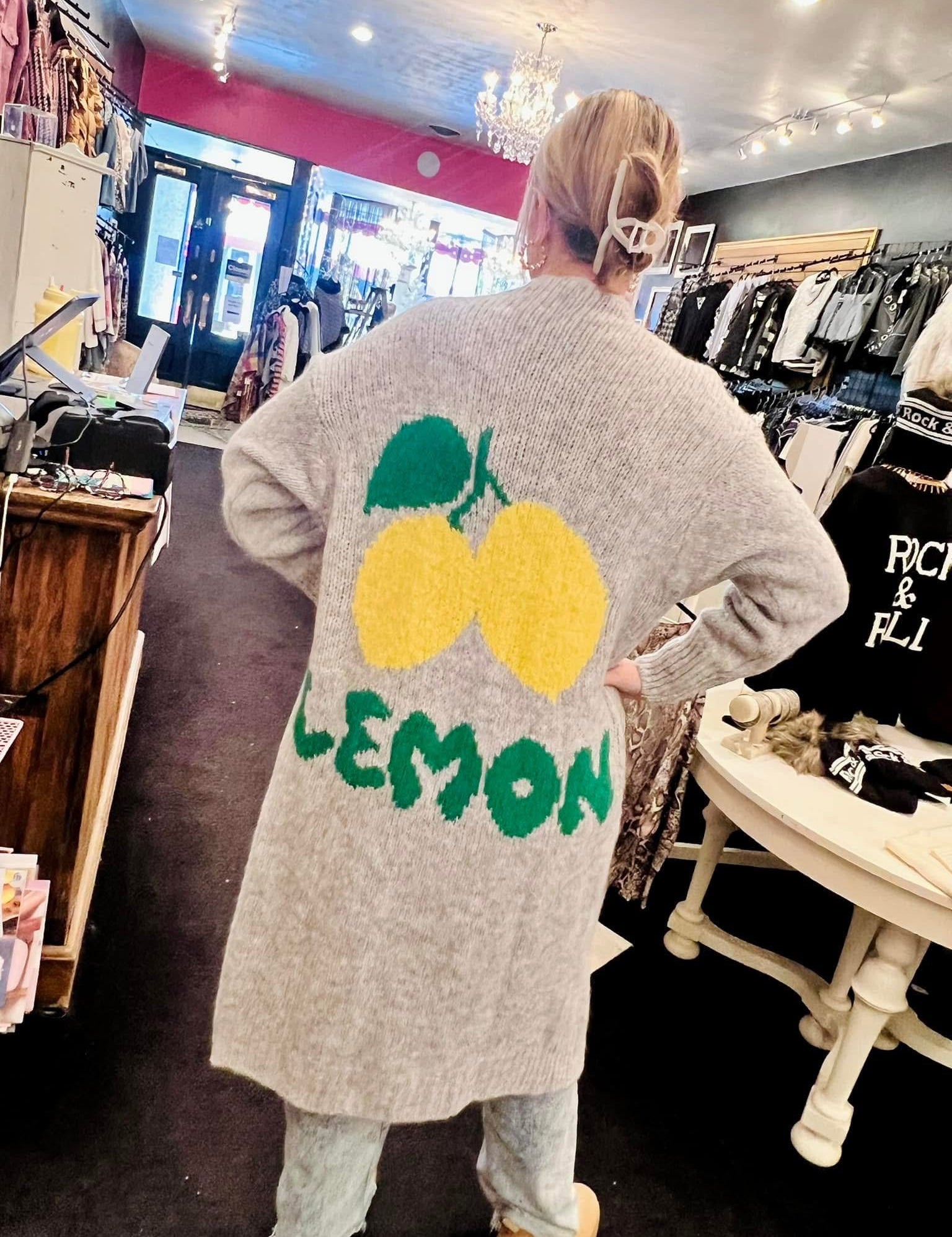 When Life Gives You Lemons Long Cardigan