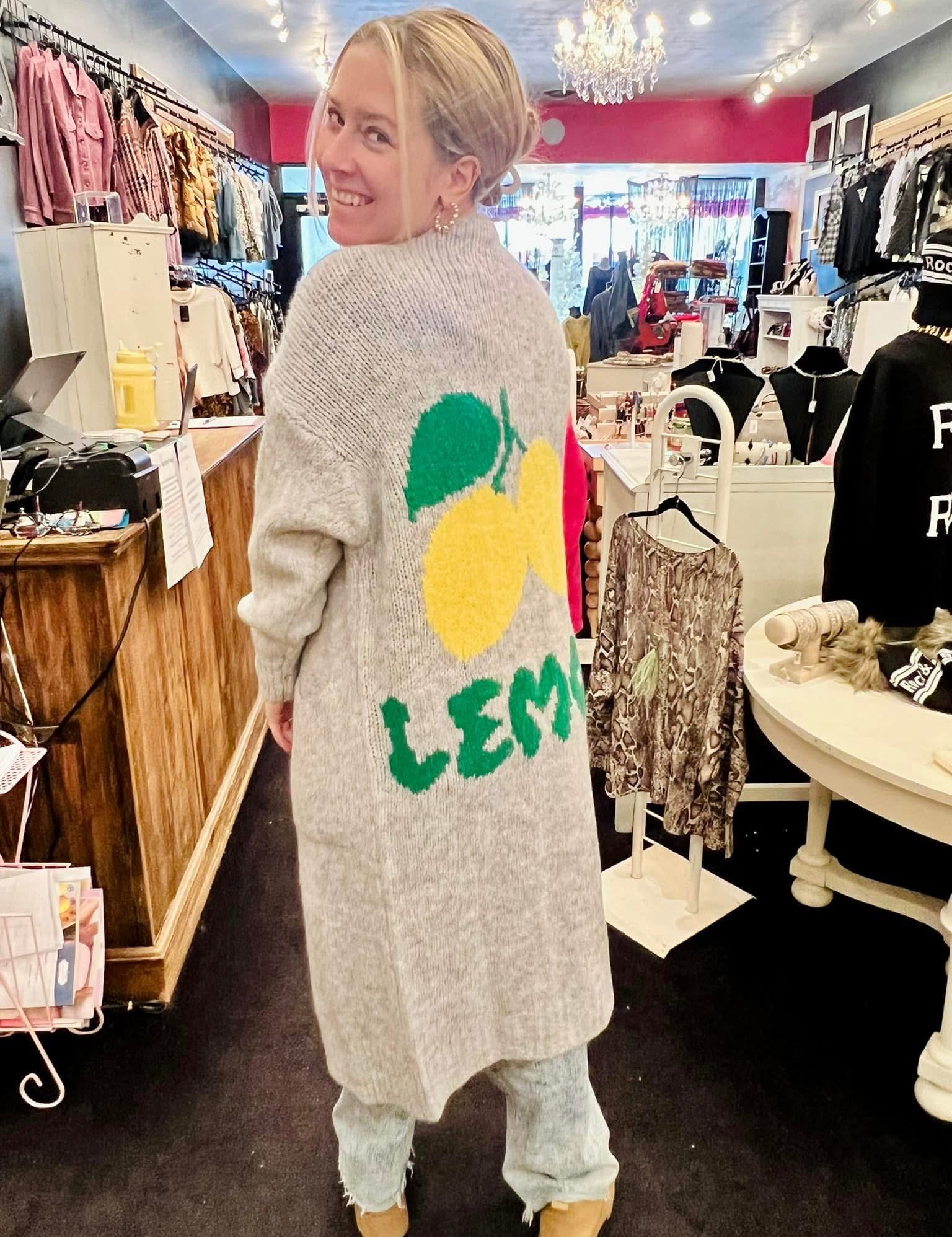 When Life Gives You Lemons Long Cardigan