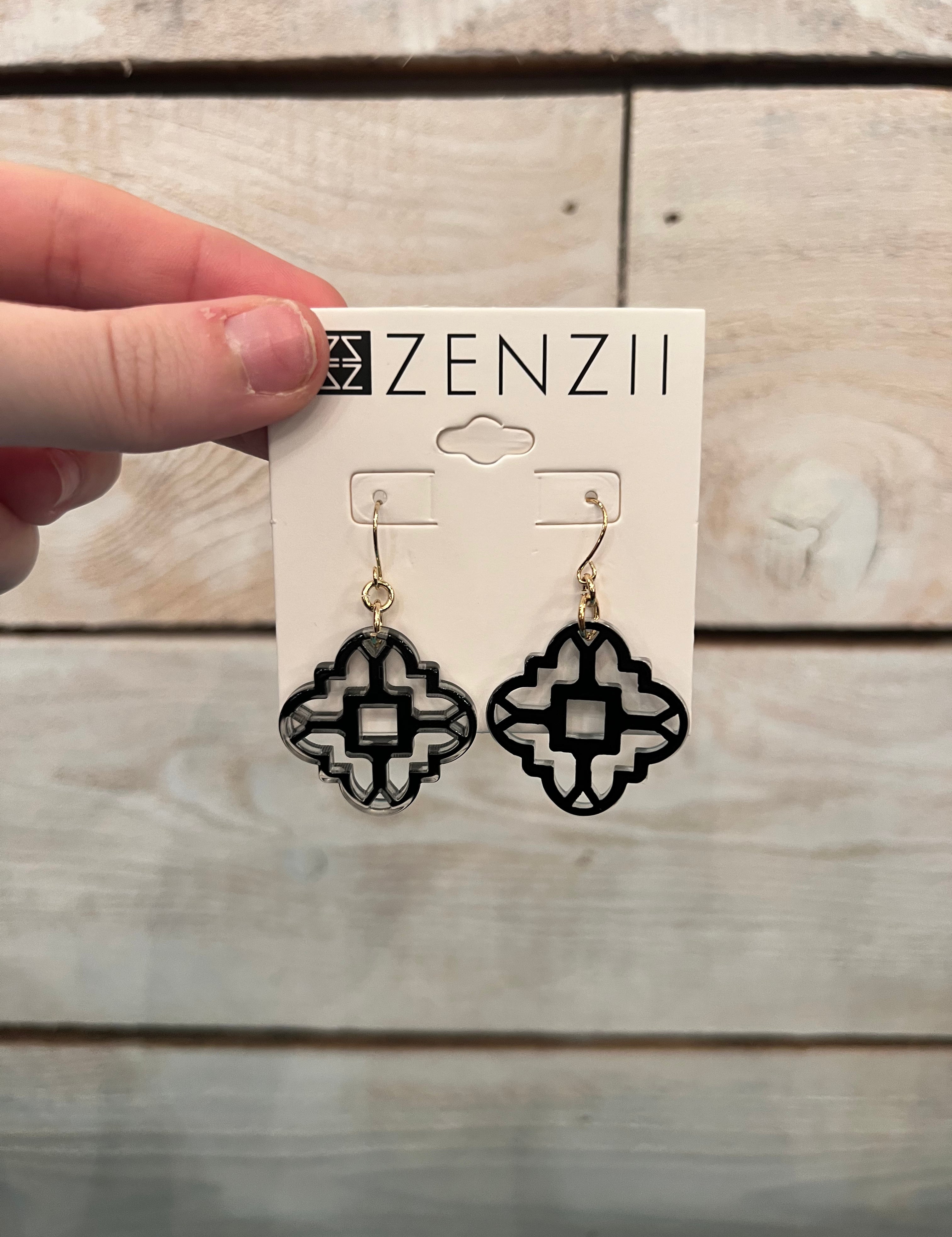 Modern Mosaic Resin Earring