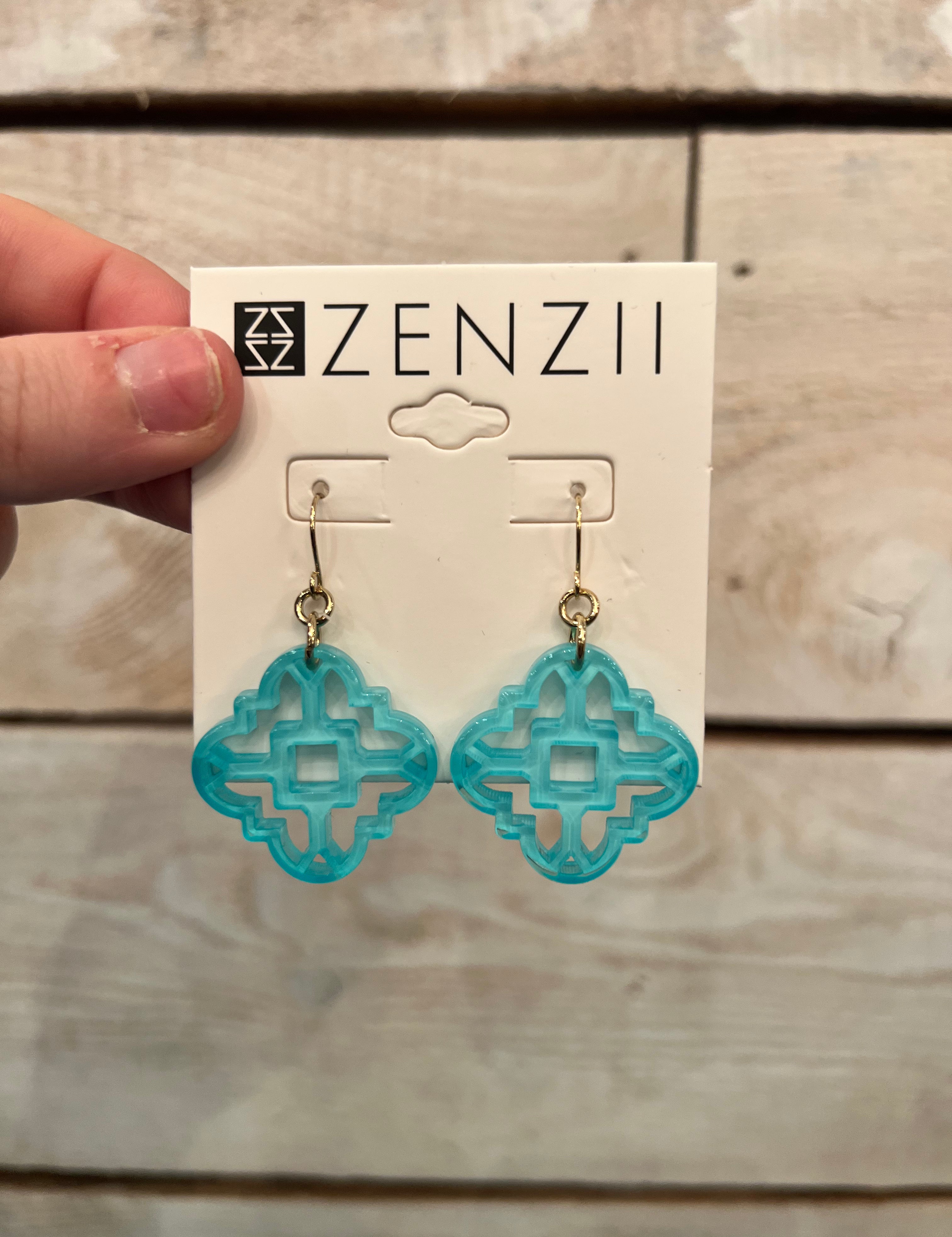 Modern Mosaic Resin Earring