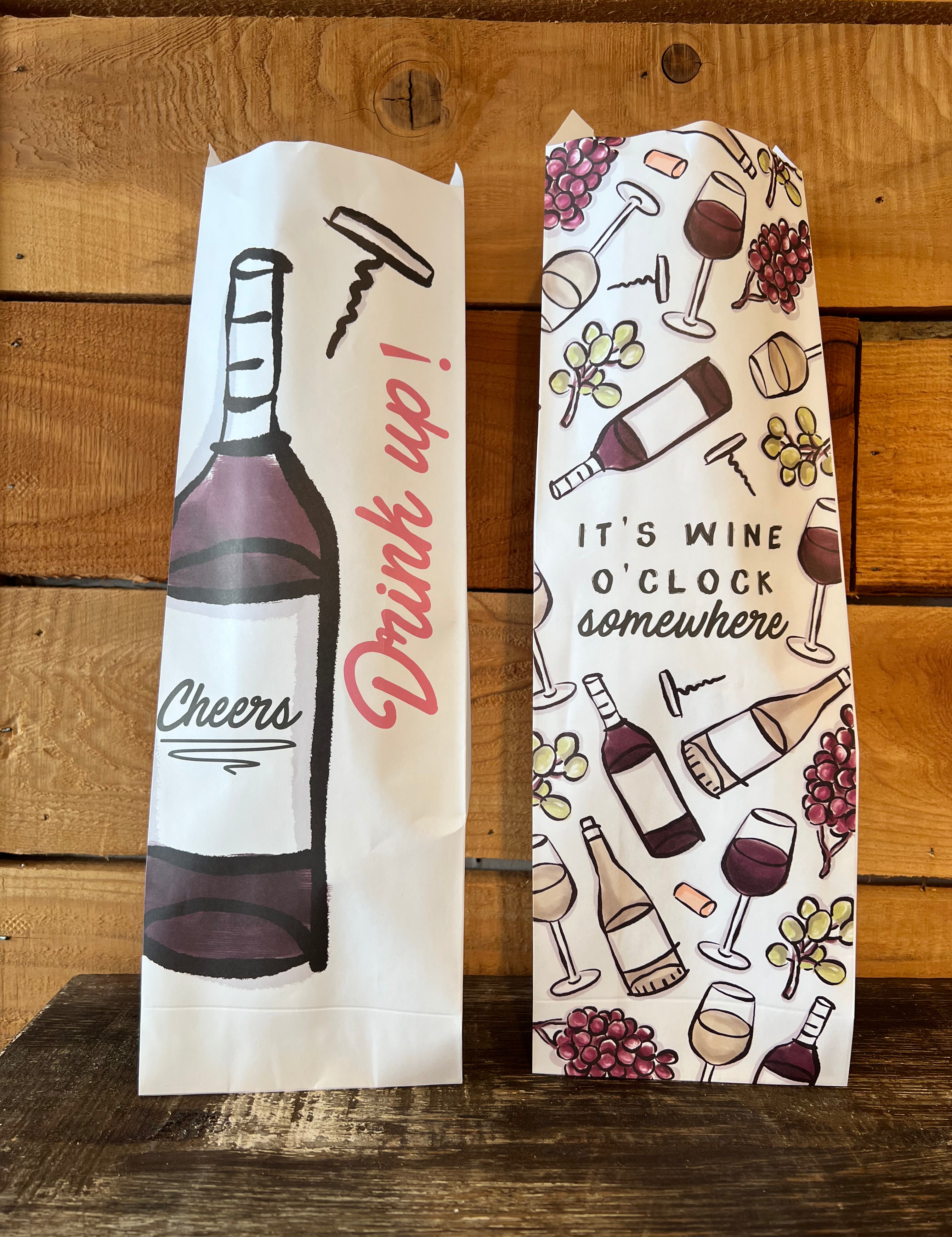 Mudpie - Paper Wine Bag Set