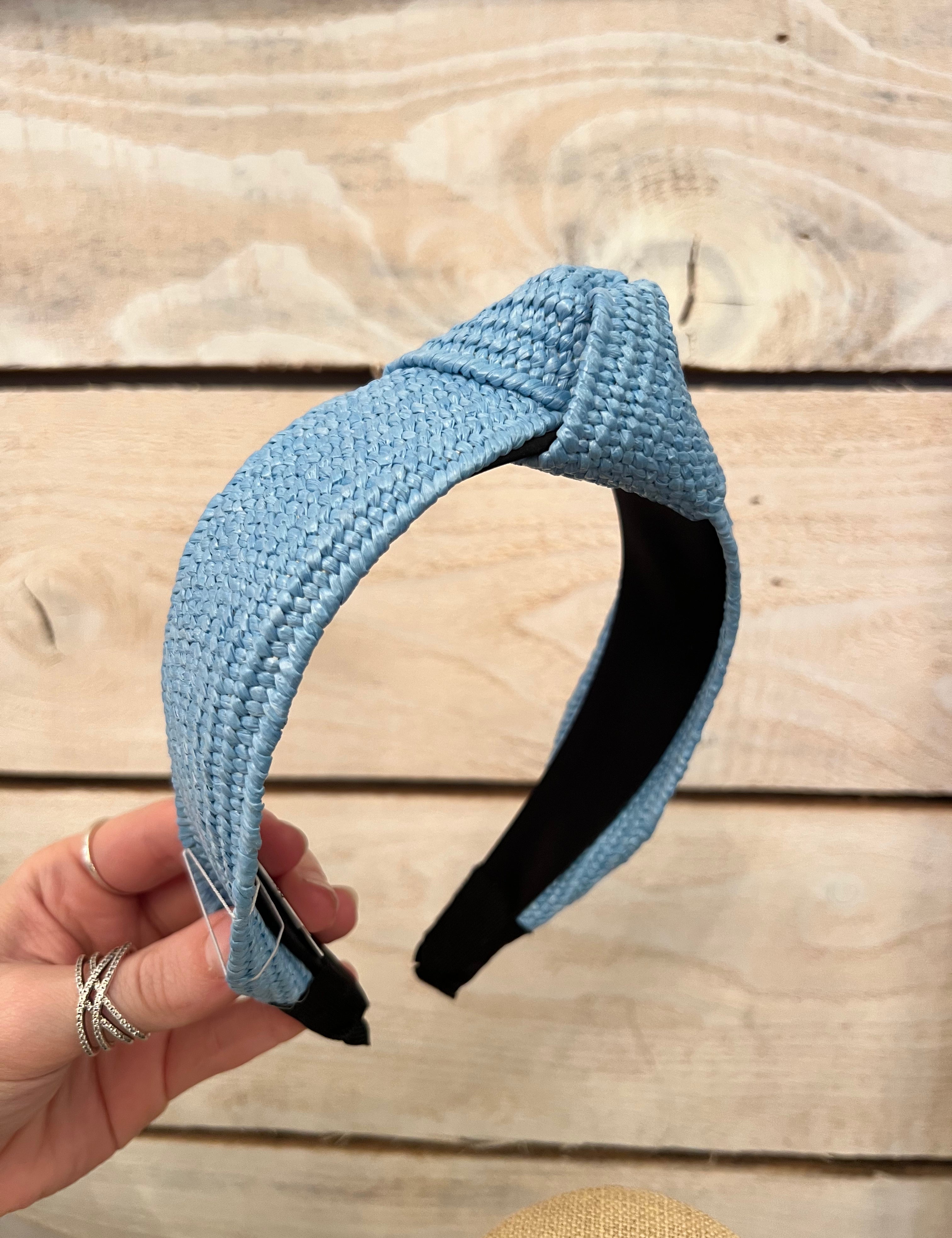 Top Knot Raffia Headband