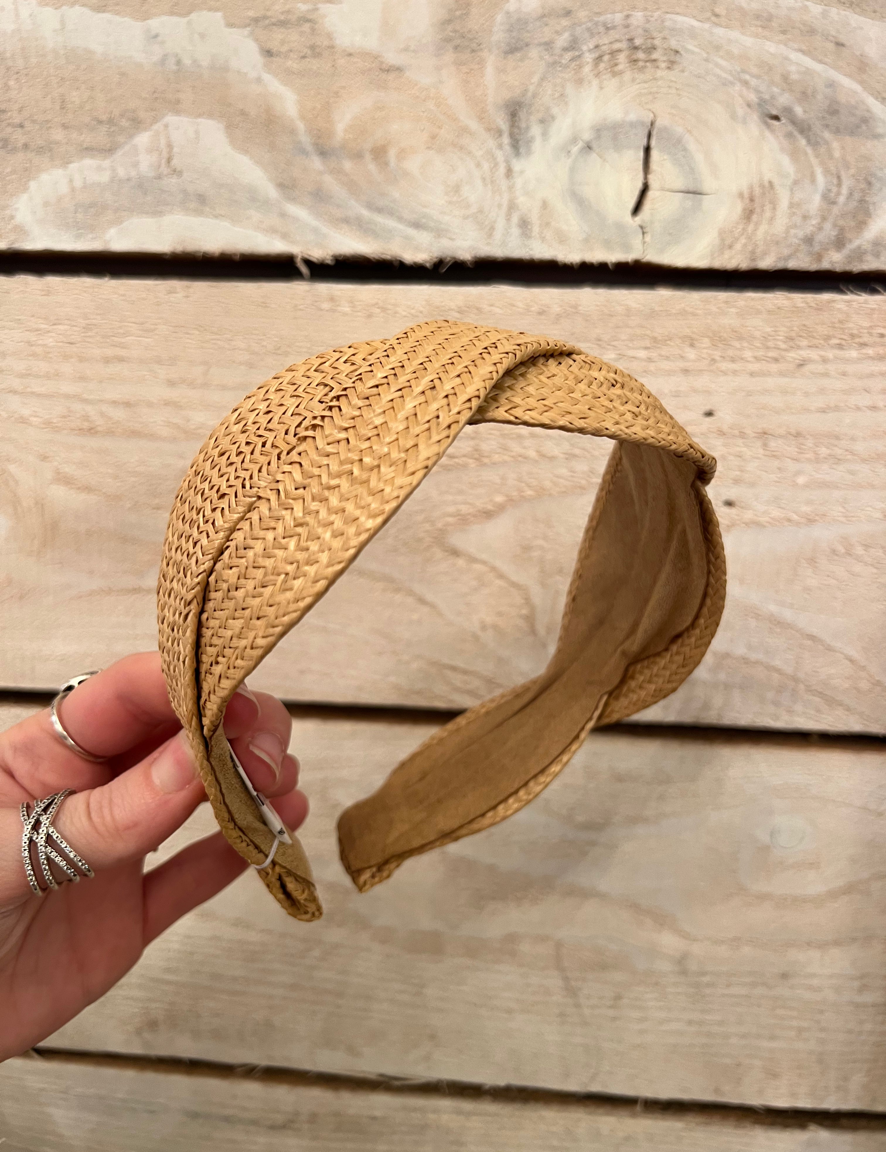 Sunshine Twist Raffia Headband