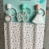 Swig - Bride To Be Straw Topper Set