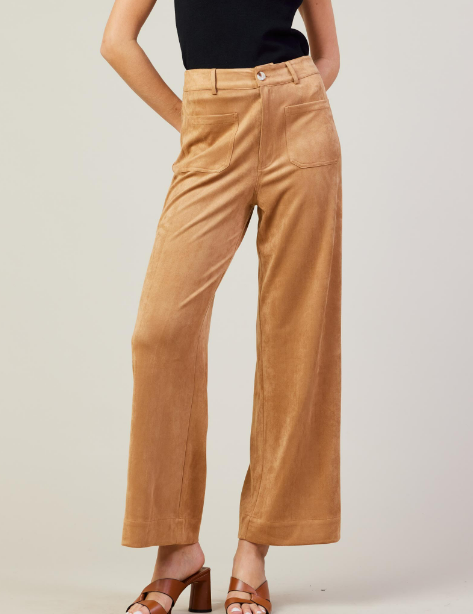 Butterscotch Suede Sailor Pant