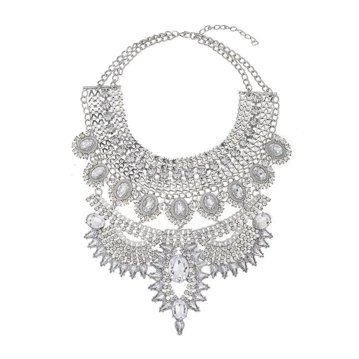 Jania Silver Statement Necklace