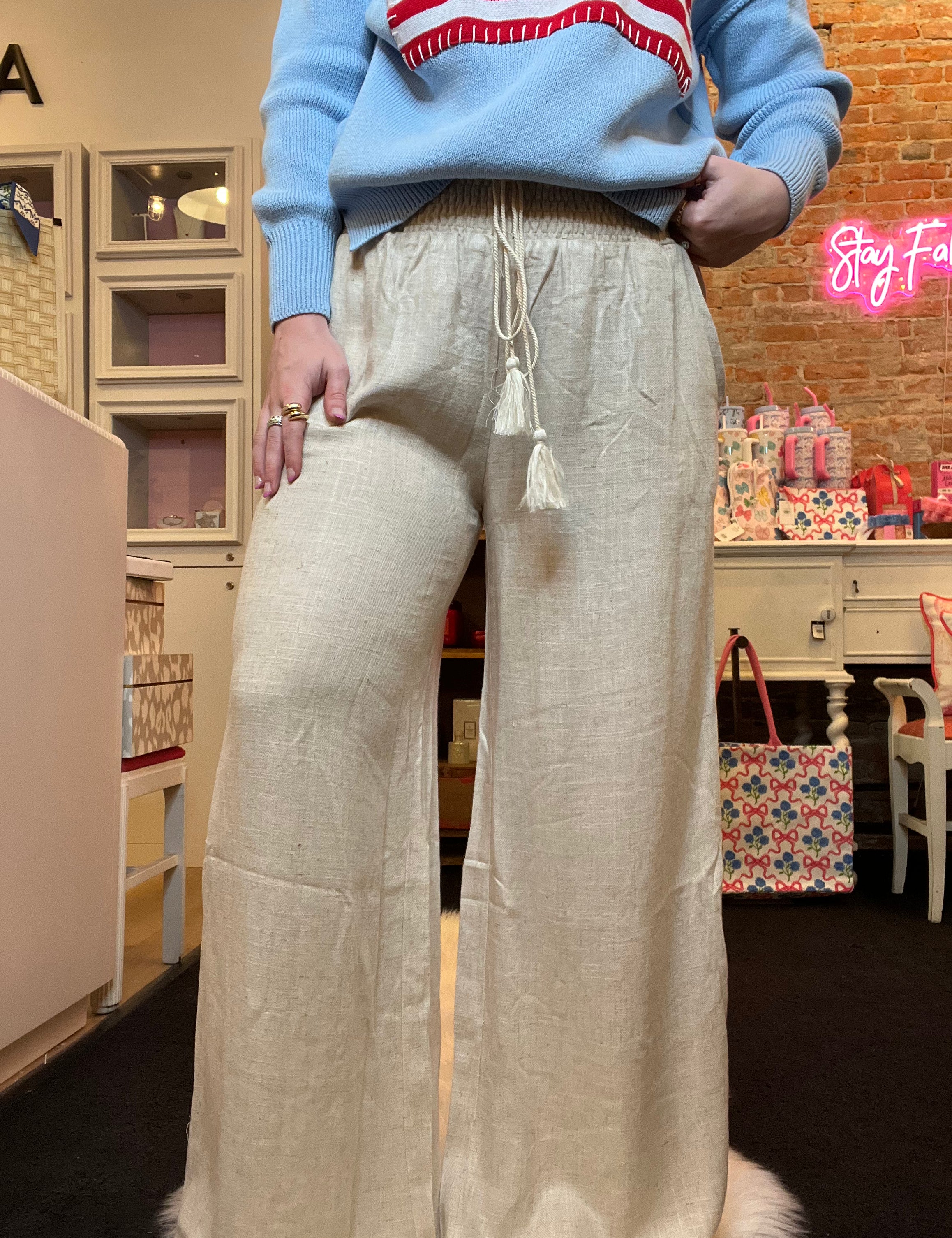Sand Castle Drawstring Pants