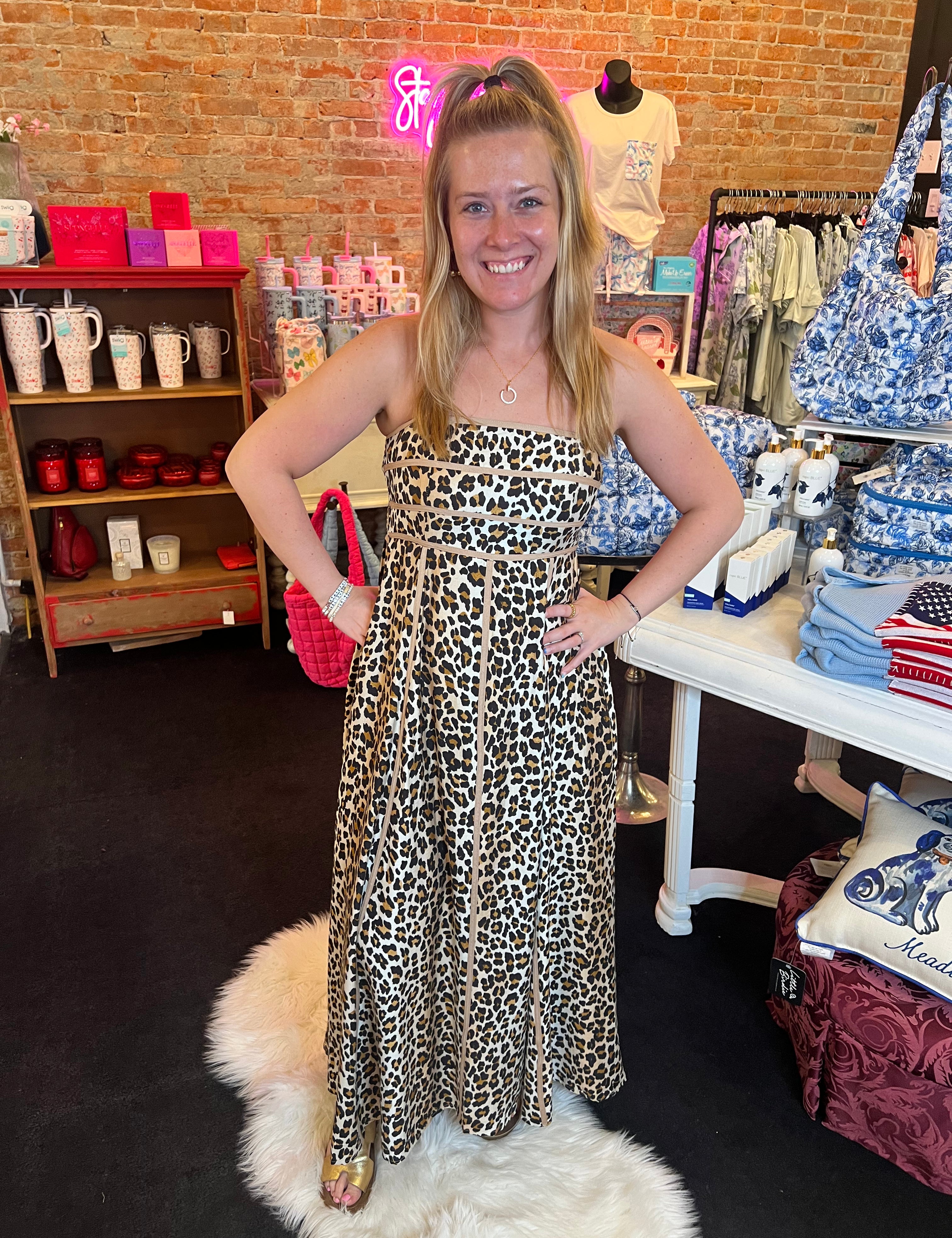 Cheetah Chic Maxi Dress
