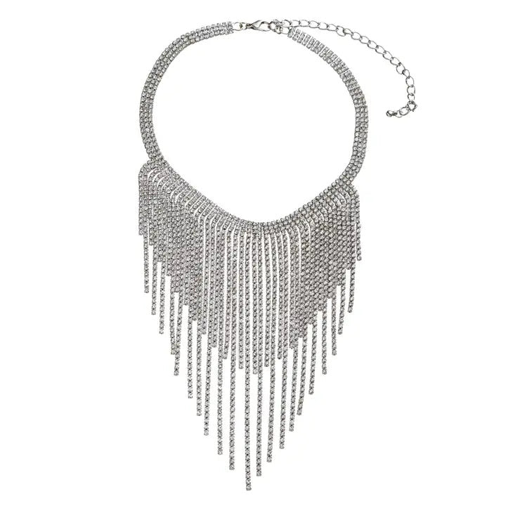 Charlottle Fringe Statement Necklace