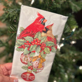 Winter Songbirds Flour Sack Towel