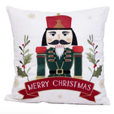 Merry Christmas Nutcracker Pillow