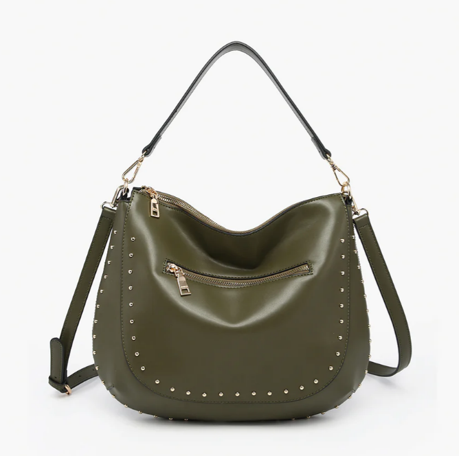 Aurelia Vegan Studded Hobo