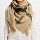 Cozy Plaid Blanket Scarf