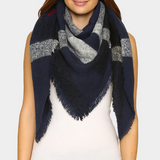 Cozy Plaid Blanket Scarf