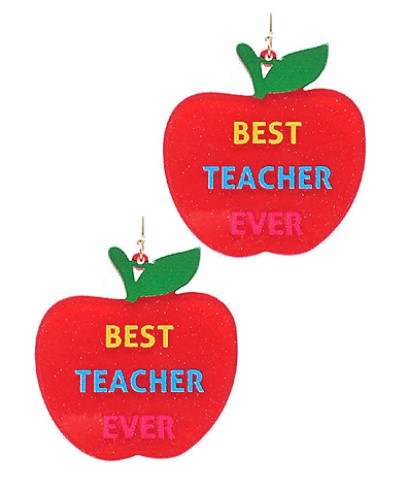 Best Teacher Ever Earrings