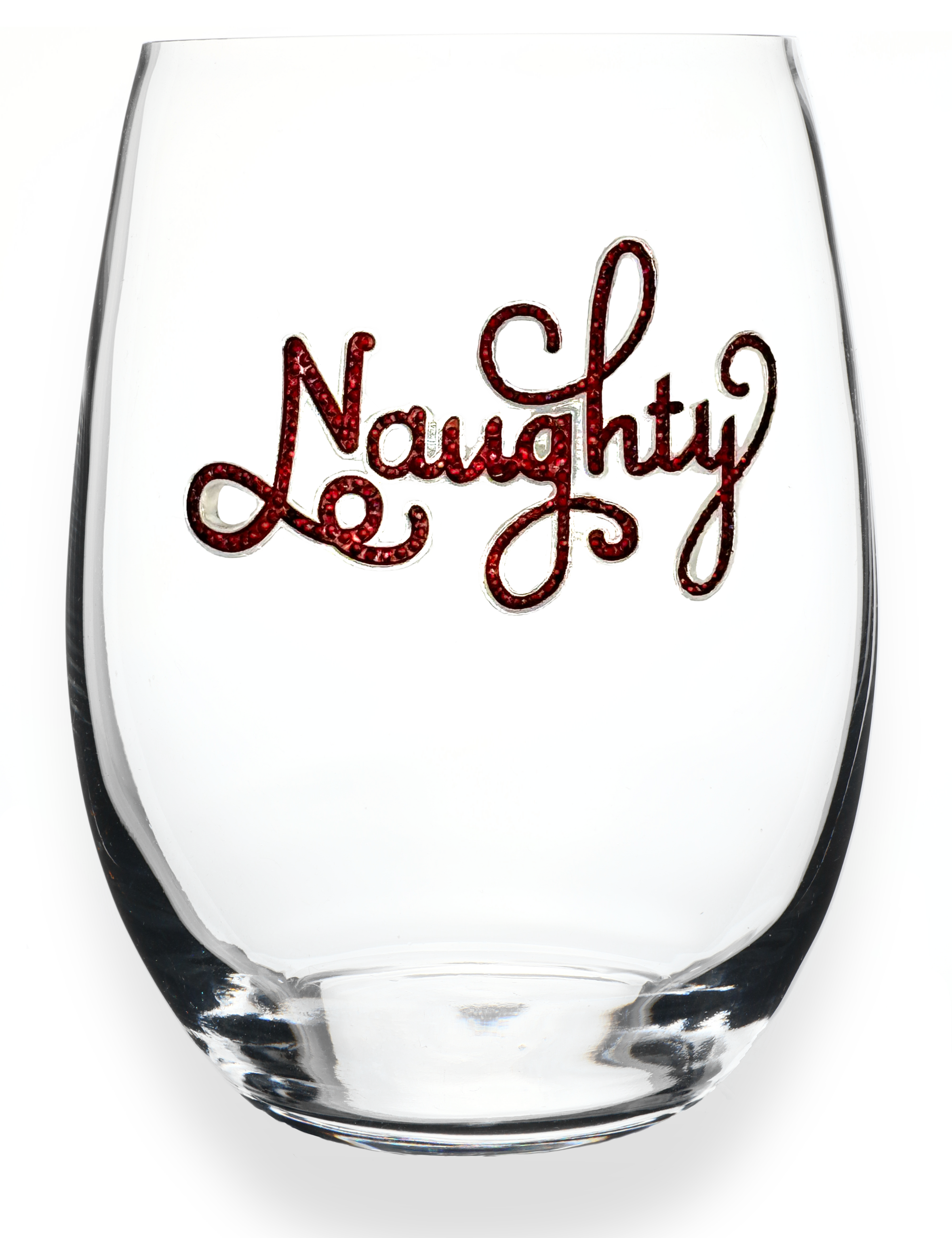 Naughty Stemless Wine Glass