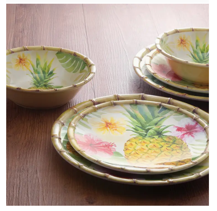 Bamboo Pineapple Melamine Collection