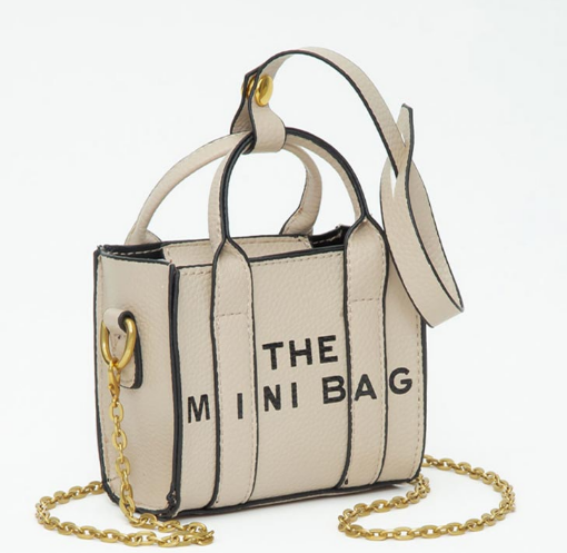 THE   CUMINMINI BAG Message Pointed Faux Leather Bag Charm Mini Crossbody Bag