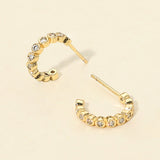 Stone Bezel Around Hoops