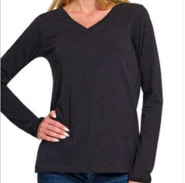 The Ultimate Every-Day Foundation Black LS Tee