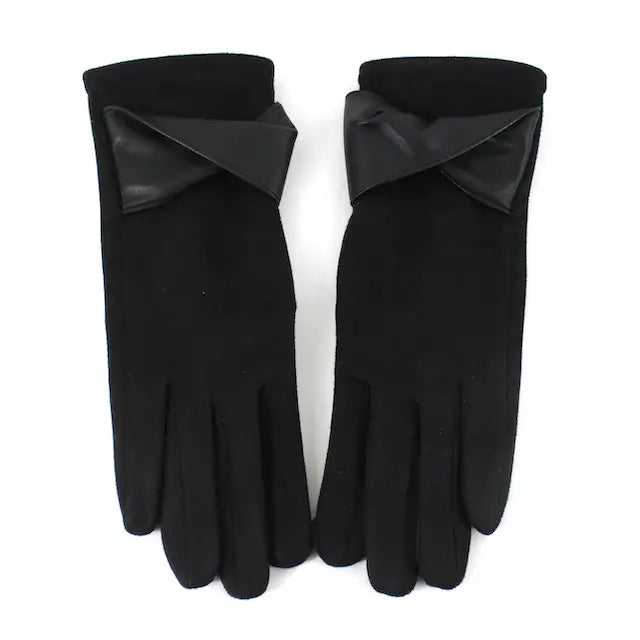 Ariel Suede Leather Knot Gloves