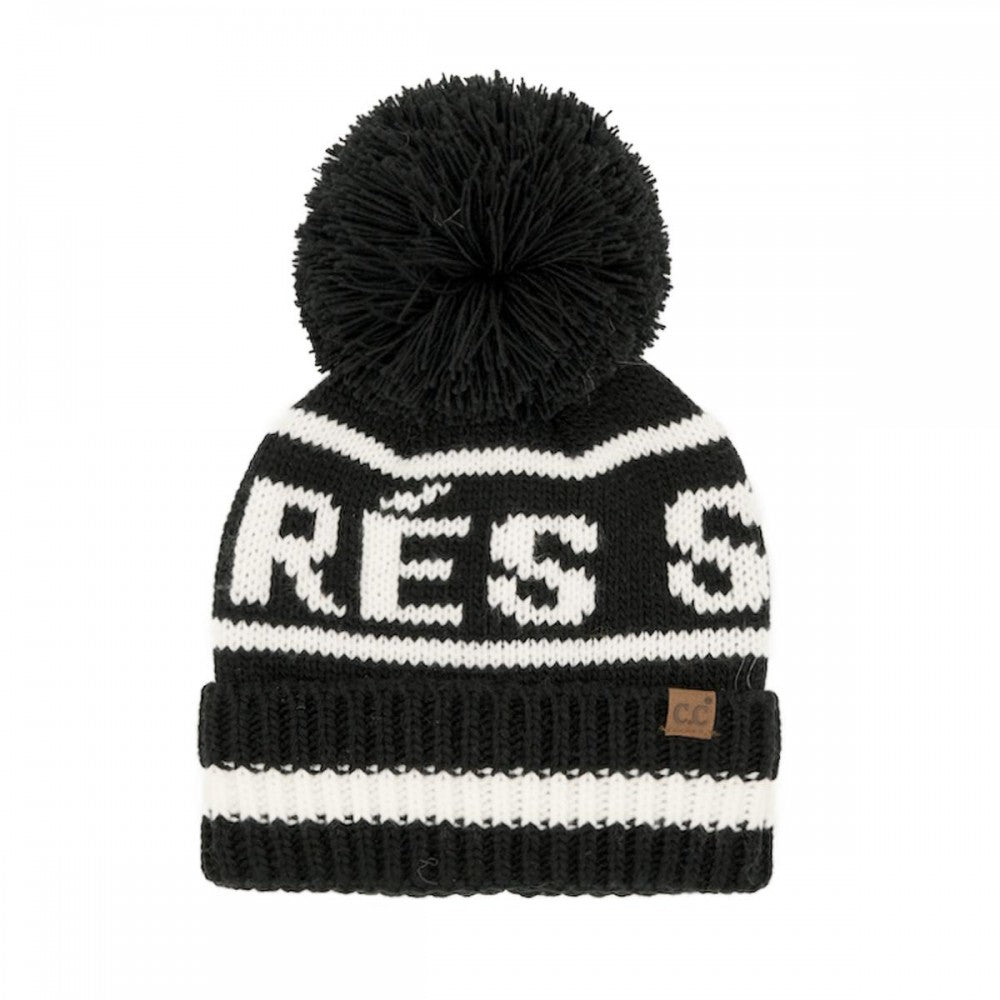 Apres Ski Pompom Beanie