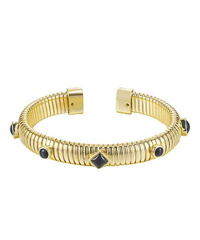 Diamond Coil Cuff Bracelet