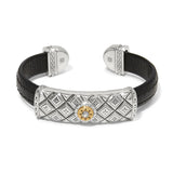 Brighton - Mosaic 2Tone Black Bar Cuff