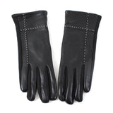 Fawn Stitched Leather Gloves