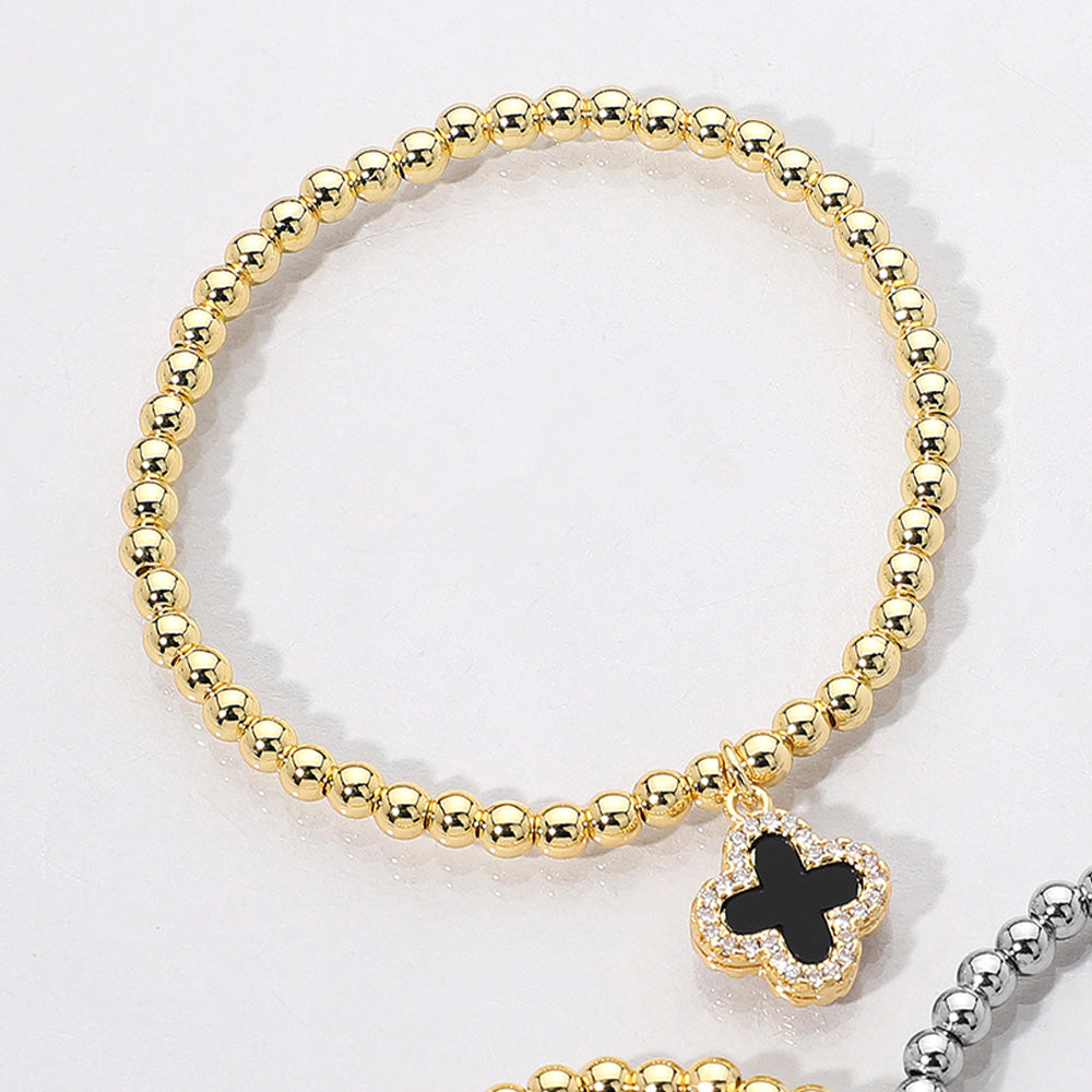 Reversible Quatrefoil Stretch Bracelet