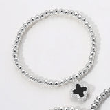 Reversible Quatrefoil Stretch Bracelet