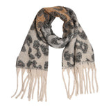 Soft Leopard Fringe Scarf