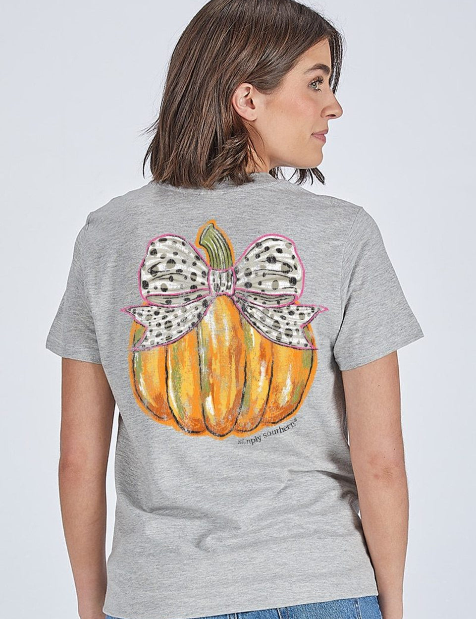 Simply Southern - Bow Pumpkin T-shirt