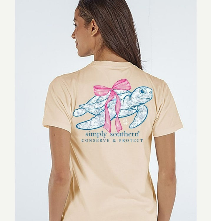 Simply Southern - Bow Turtle Tracker Tee