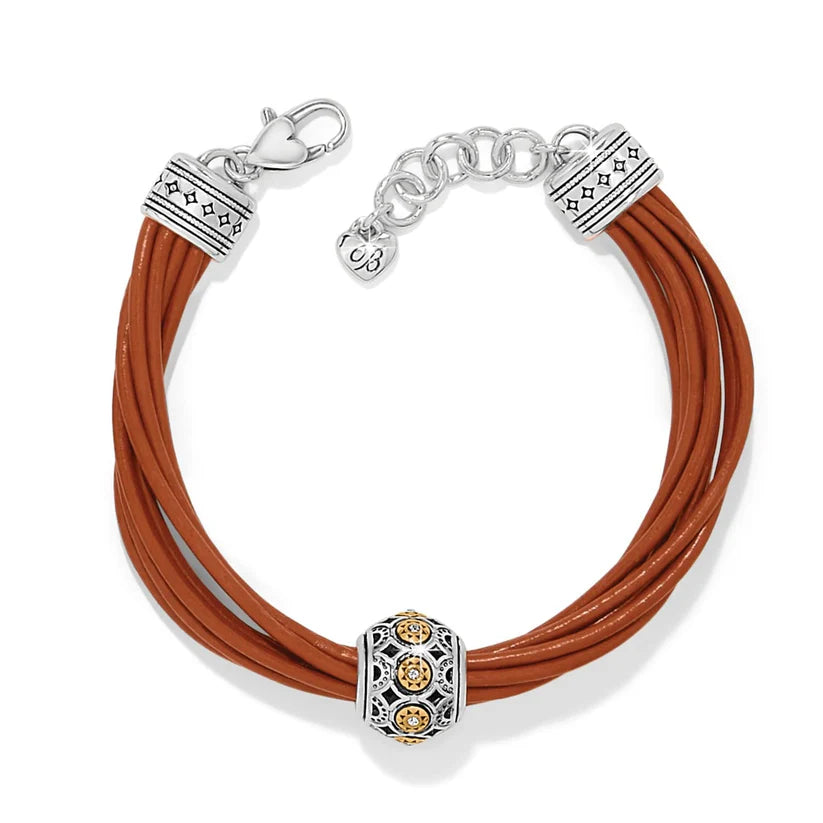 Brighton - Brown Mosaic Cerrillos Leather Bracelet
