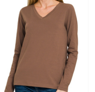 The Ultimate Every-Day Foundation Brown LS Tee