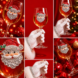 Santa face stemmed