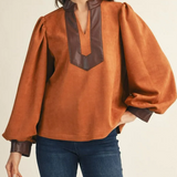 The Fleetwood Faux Suede Top