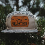 Fieldstone - Backwoods Camo Leather Patch Hat