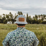 Fieldstone - Backwoods Camo Leather Patch Hat