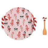 Christmas Candy Cane Plate Set