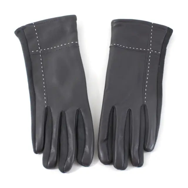 Fawn Stitched Leather Gloves