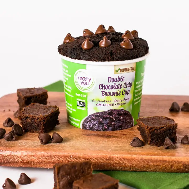 GF Double Chocolate Chip Brownie Cup