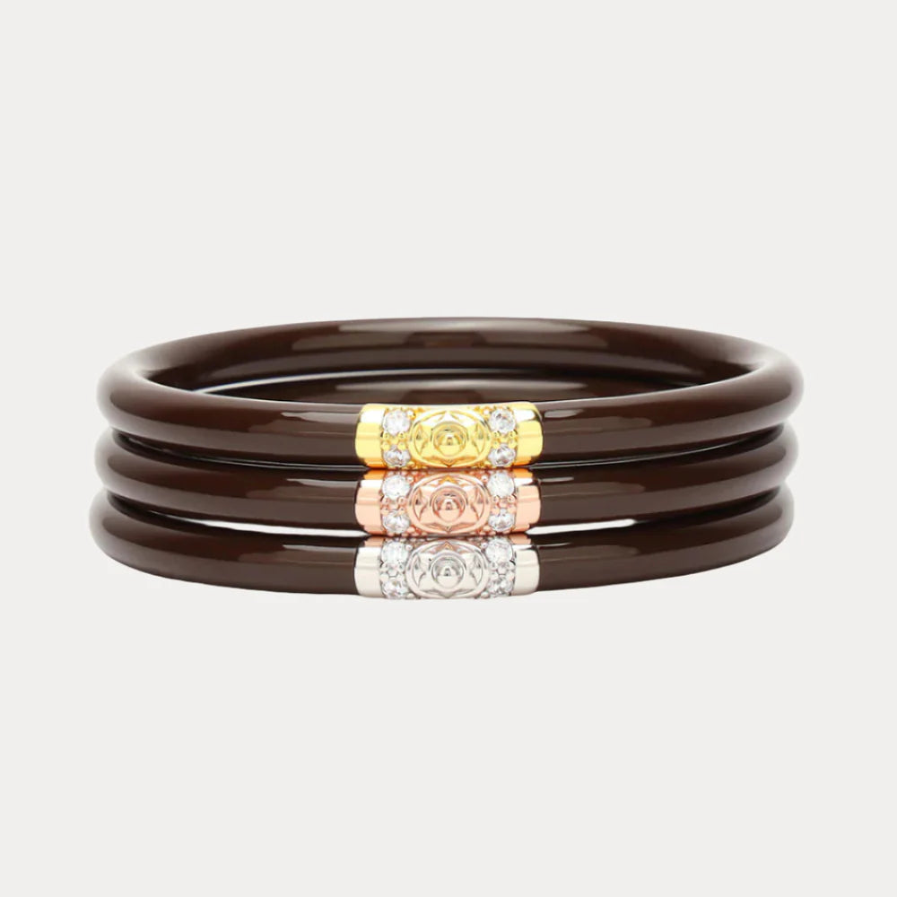 Budha Girl - Chocolate Three Kings All Weather Bangles