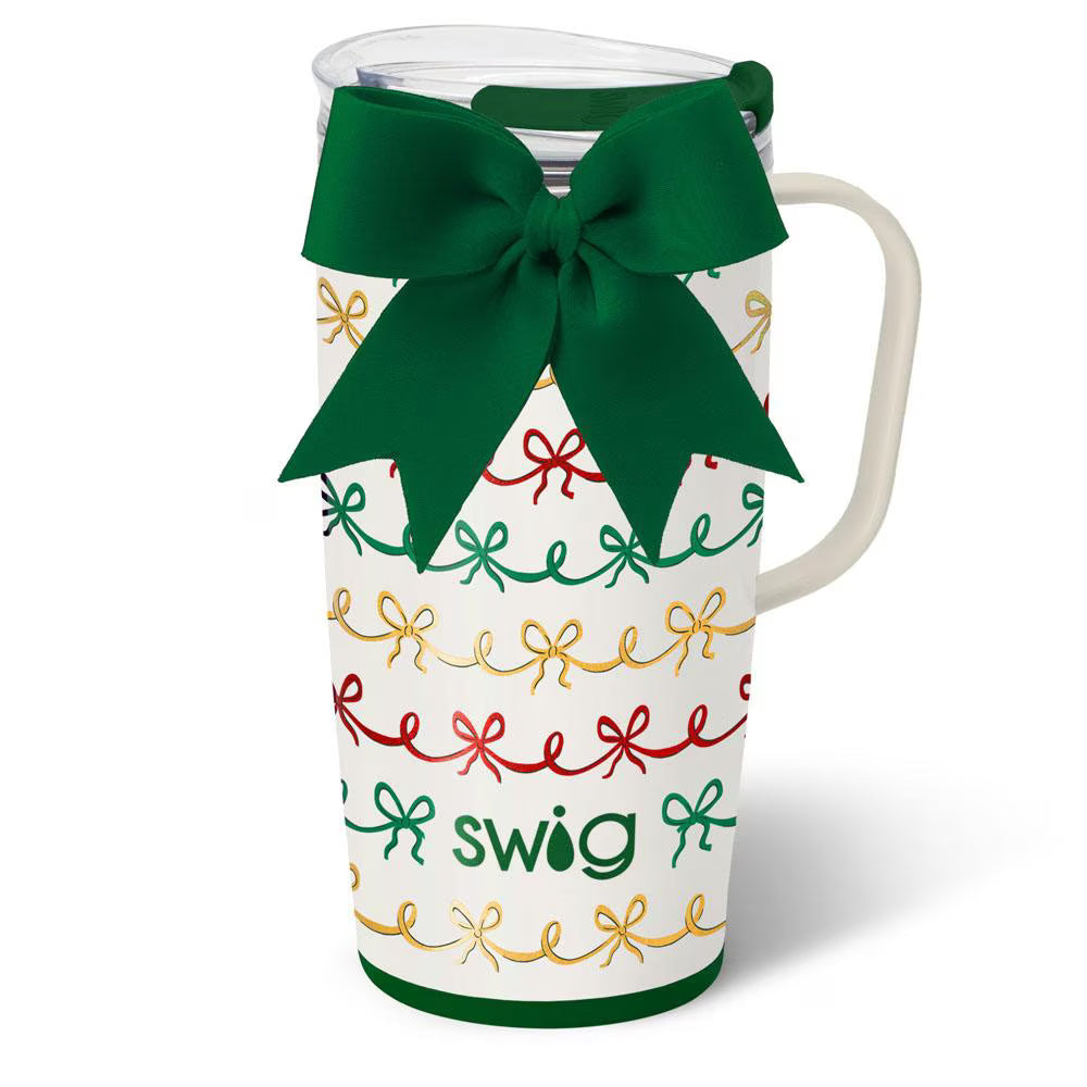Swig - Christmas Bows 22oz Travel Mug
