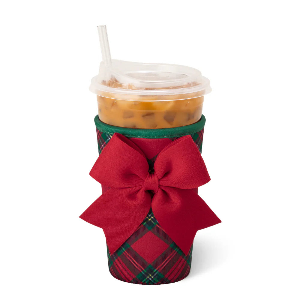 Swig - Christmas Plaid Medium Iced Coolie