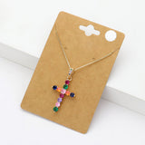 Colorful Cross Necklace