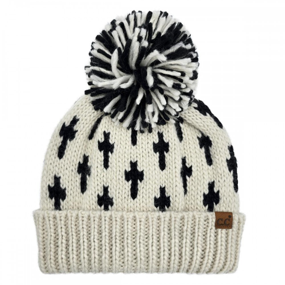 Cross Stitch Yarn Beanie