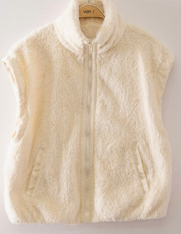 Cozy Sherpa Puffer Vest